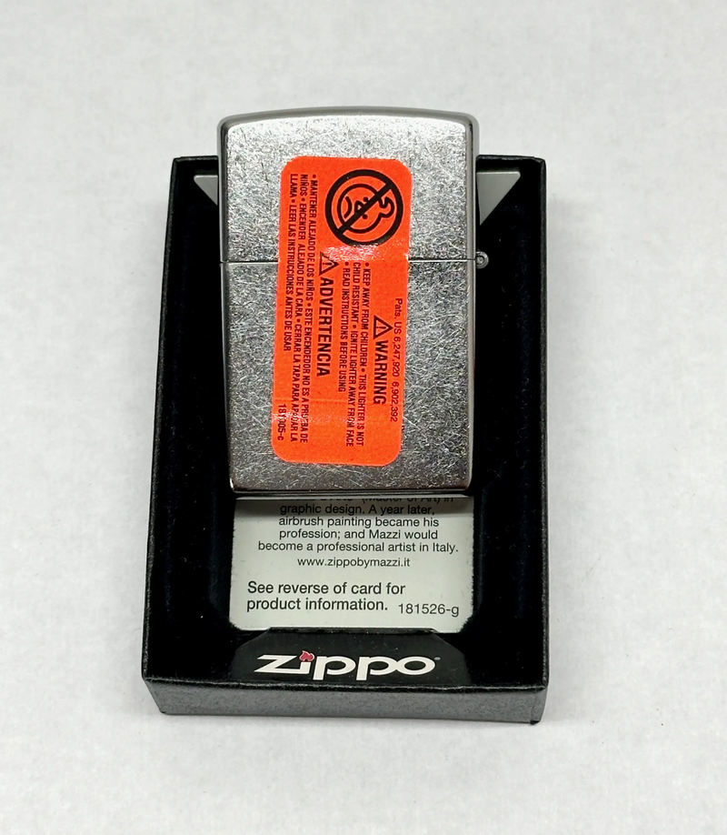 2015 Mazzi® Freedom Watch Street Chrome Classic 24764 Zippo Lighter - Hers and His Treasures