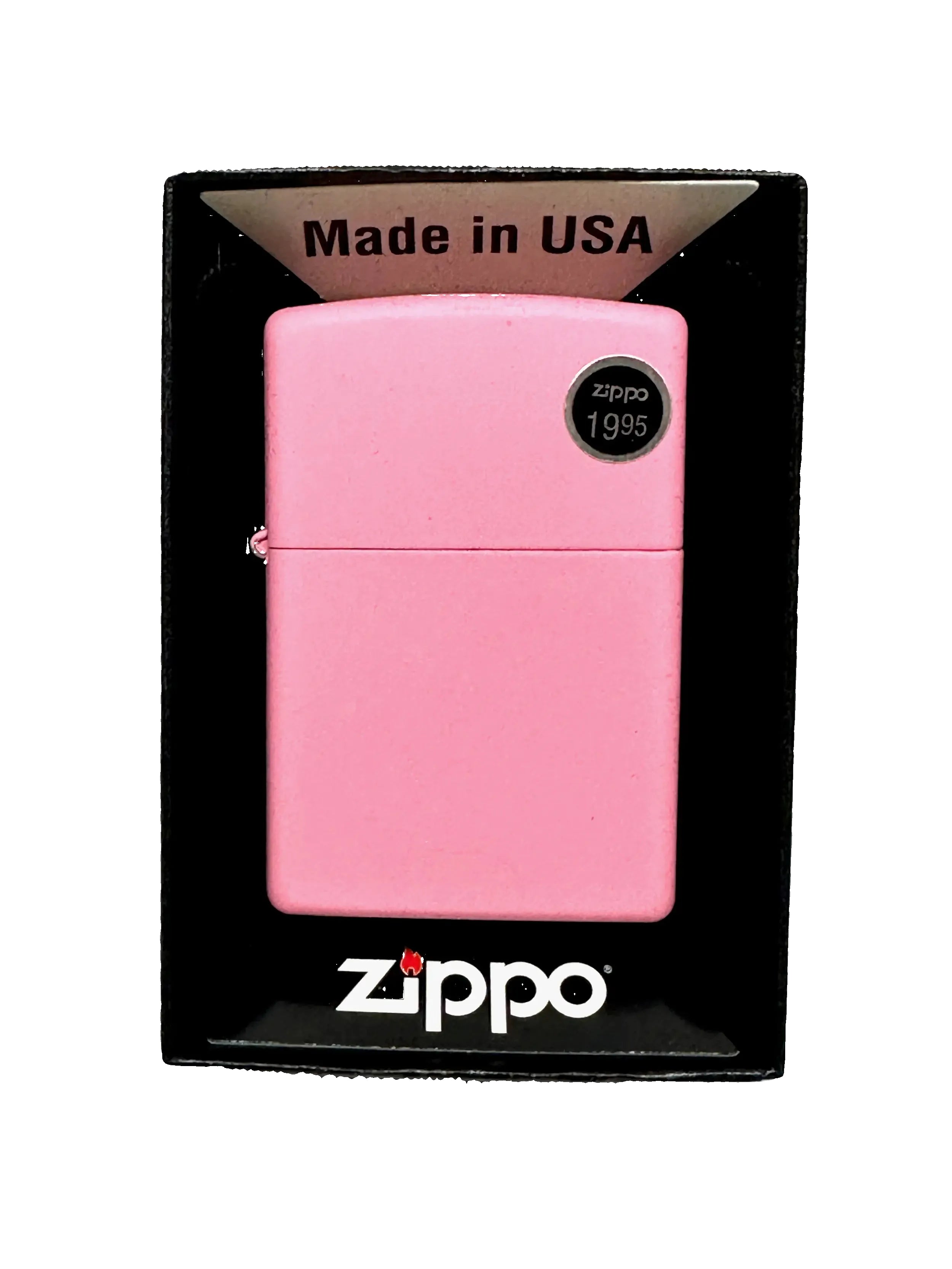 2015 Pink Matte 238 Regular Zippo Windproof Lighter – Hers and His