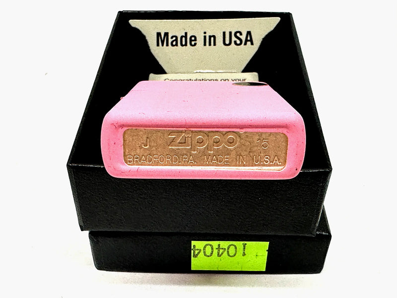 2015 Pink Matte 238 Regular Zippo Windproof Lighter – Hers and His