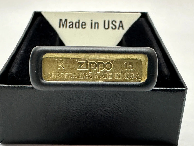 2015 Slim® Black Matte 1618 Zippo Lighter - Hers and His Treasures