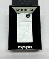 2015 Slim® Brushed Chrome Zippo Lighter - Hers and His Treasures