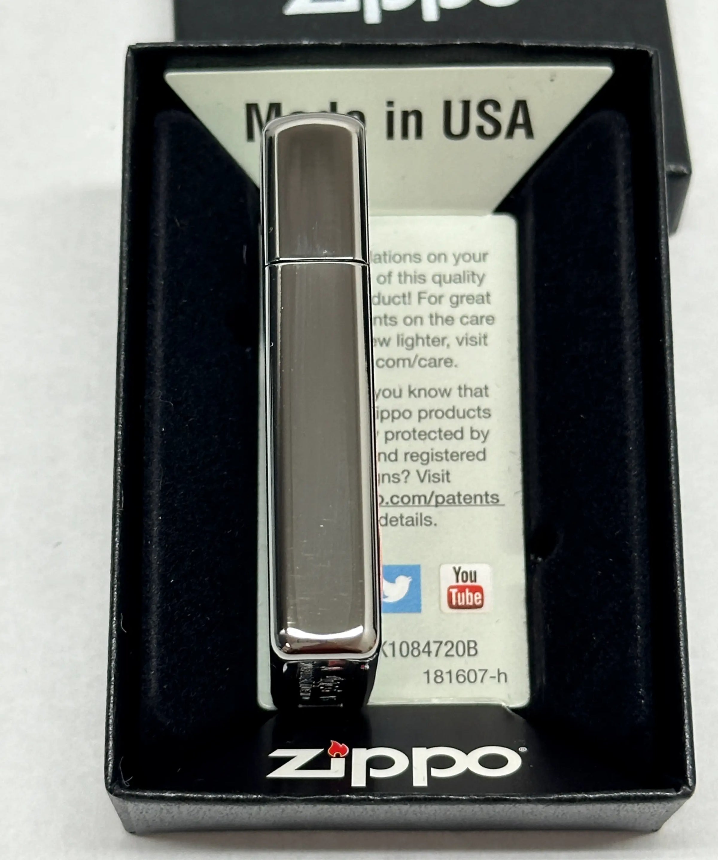 2015 Slim® Brushed Chrome Zippo Lighter - Hers and His Treasures