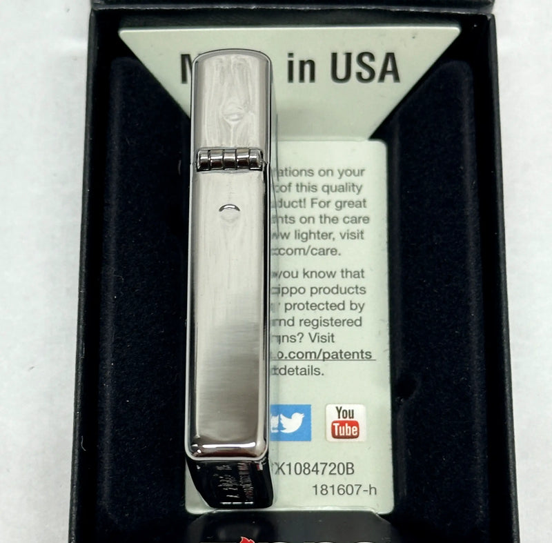 2015 Slim® Brushed Chrome Zippo Lighter - Hers and His Treasures