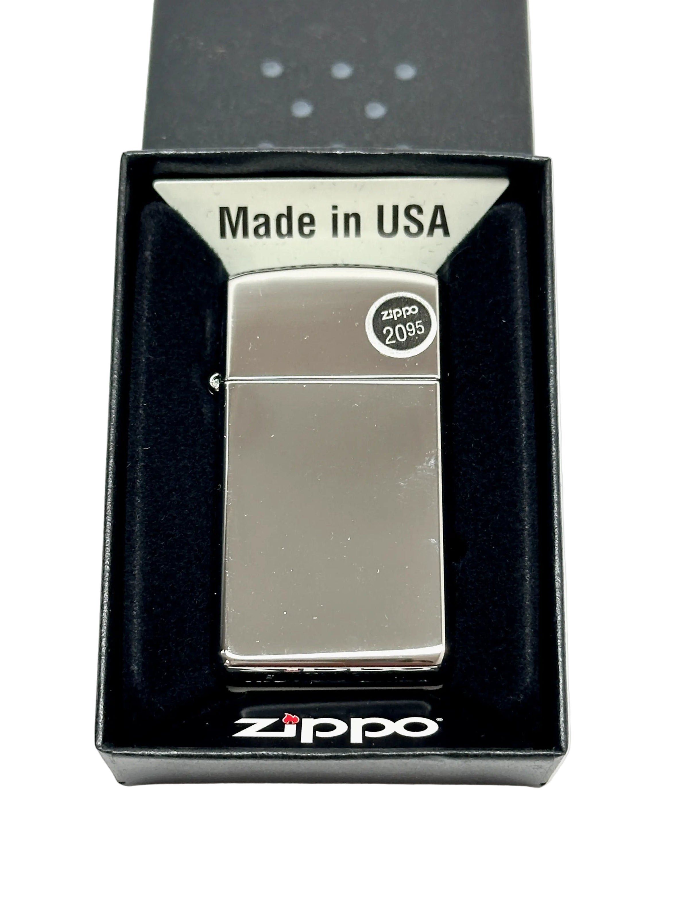 2015 Slim High Polish Chrome Zippo Lighter - Hers and His Treasures