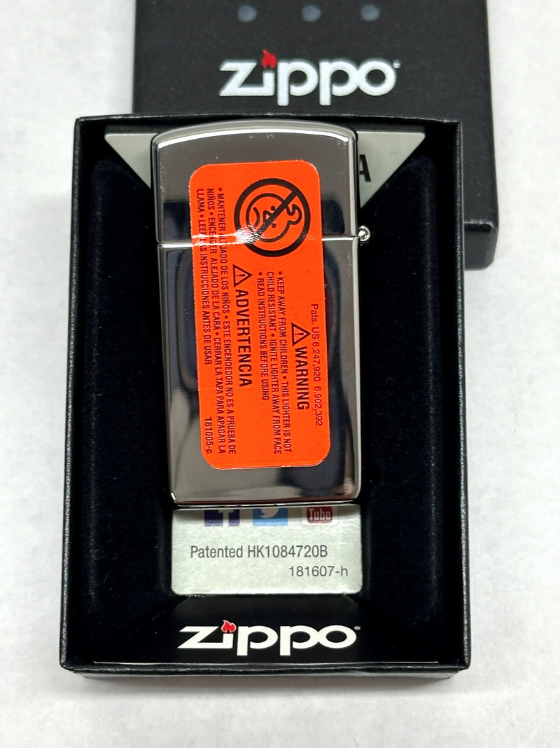 2015 Slim High Polish Chrome Zippo Lighter - Hers and His Treasures