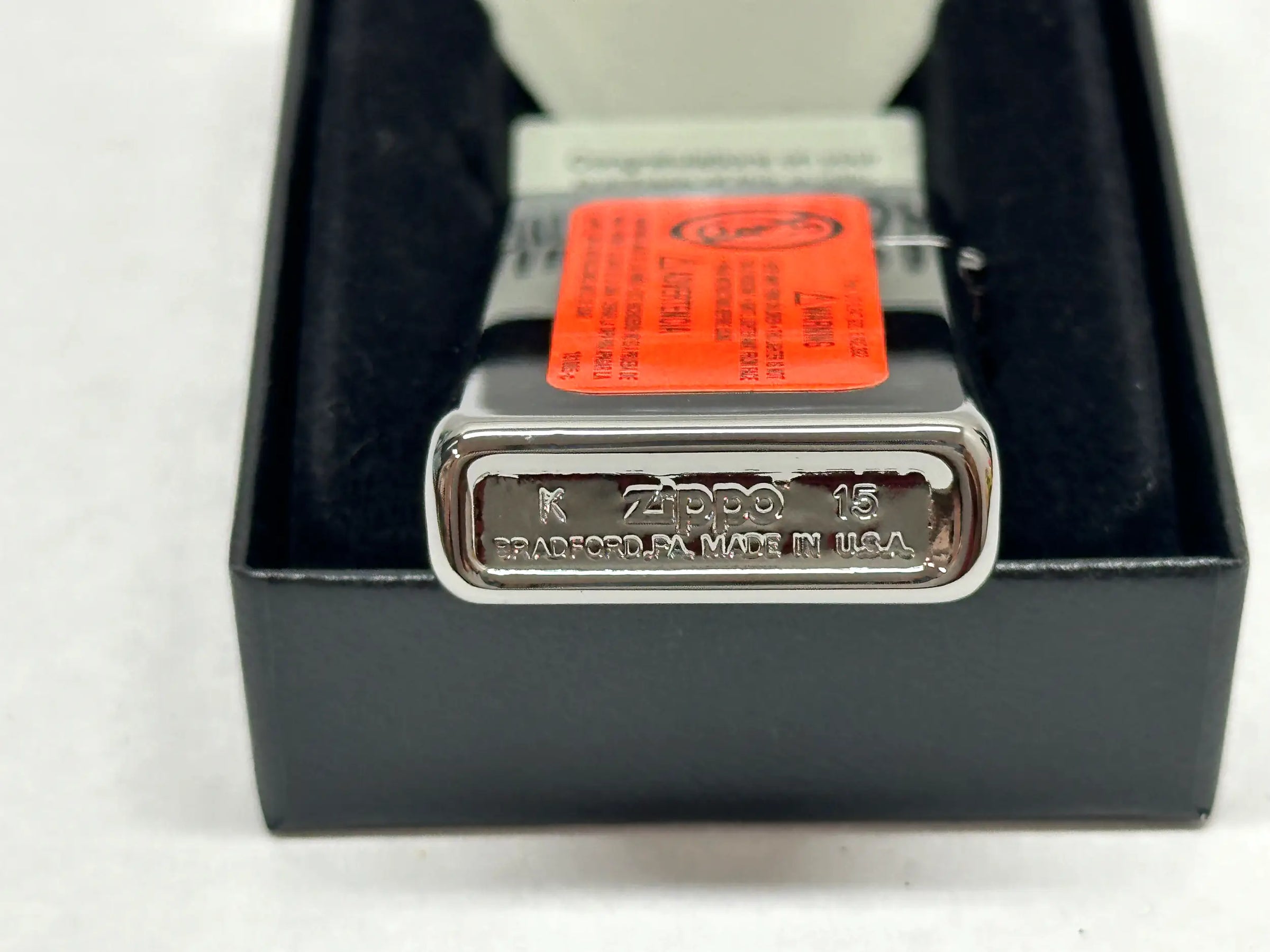 2015 Slim High Polish Chrome Zippo Lighter - Hers and His Treasures