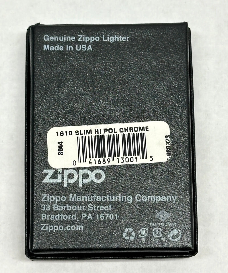 2015 Slim High Polish Chrome Zippo Lighter - Hers and His Treasures