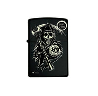 2015 28504 Sons of Anarchy Black Matte Zippo Lighter - Hers and His Treasures