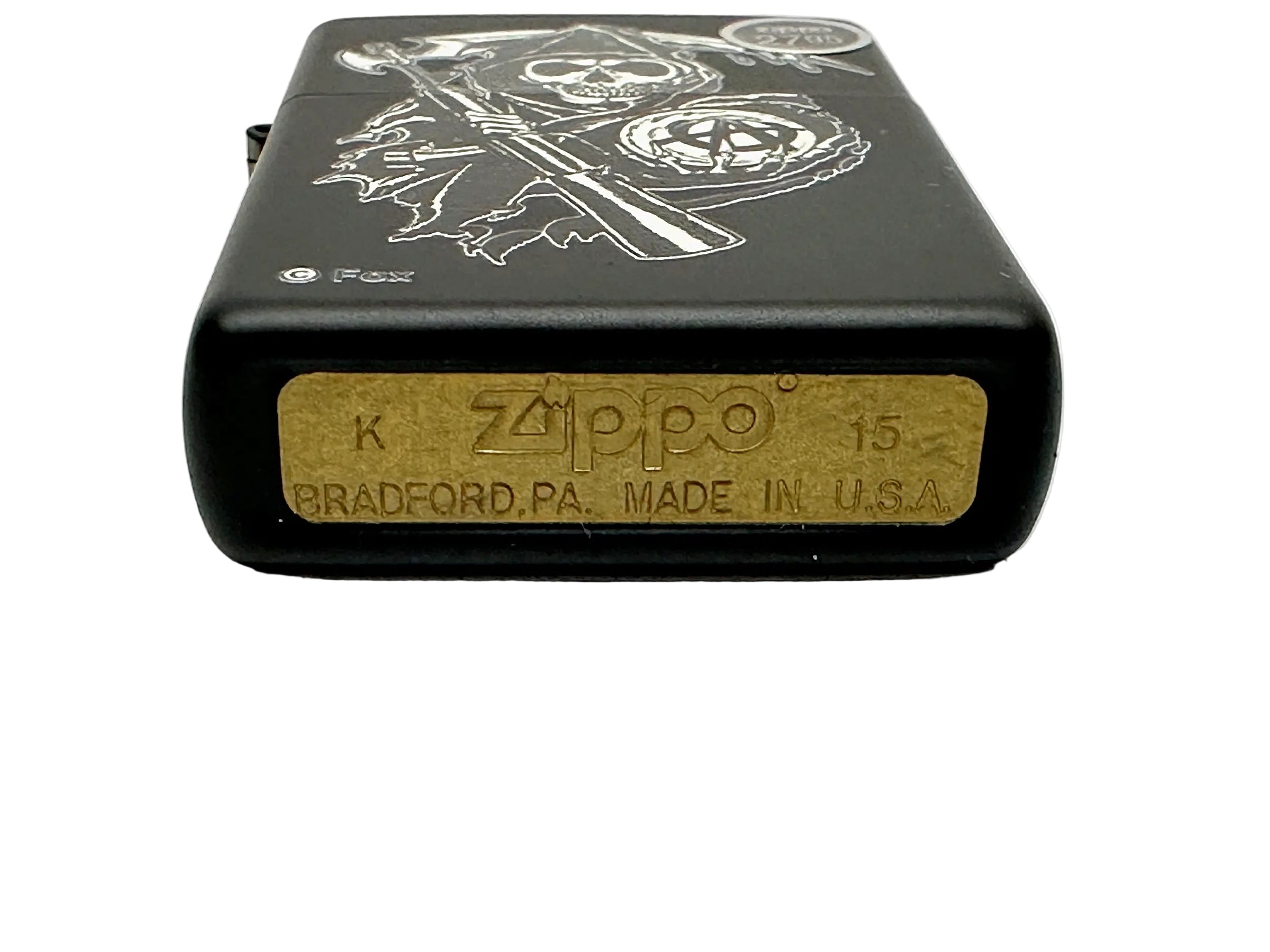 2015 28504 Sons of Anarchy Black Matte Zippo Lighter - Hers and His Treasures