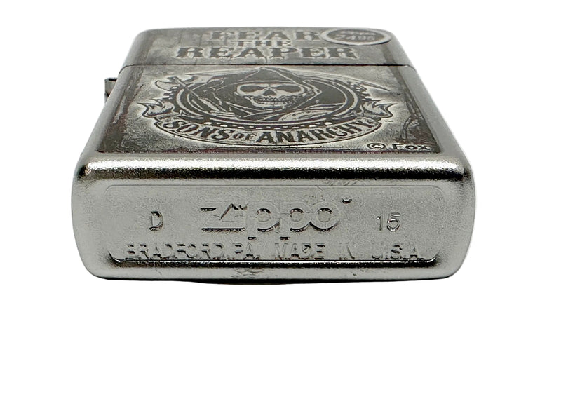 2015 28502 Sons of Anarchy Fear the Reaper Zippo Lighter - Hers and His Treasures
