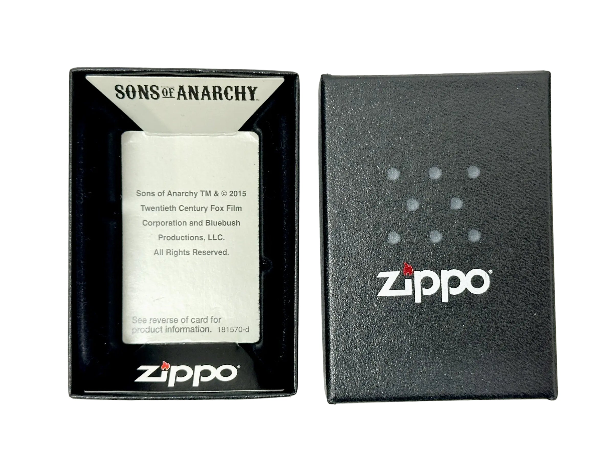 2015 20842 Anarchy Symbol Black Matte Zippo Lighter - Hers and His Treasures