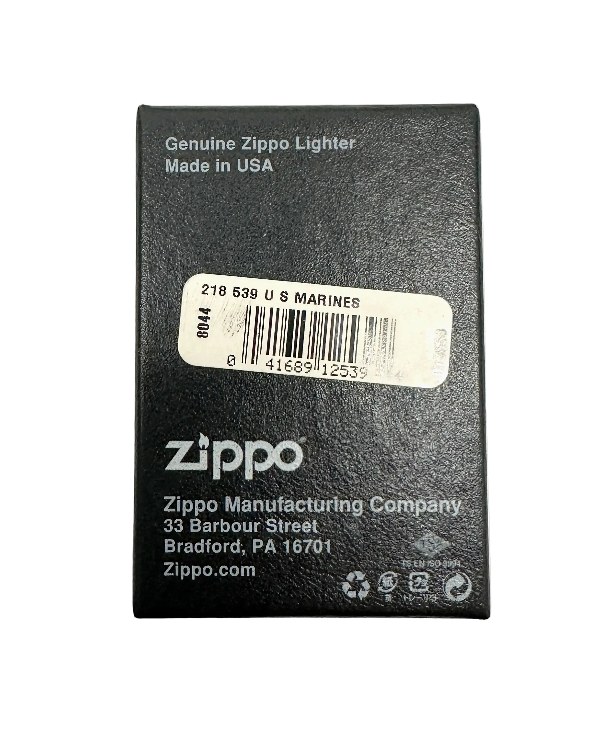 2015 U.S. Marines Black Matte 218 539 Zippo Lighter - Hers and His Treasures