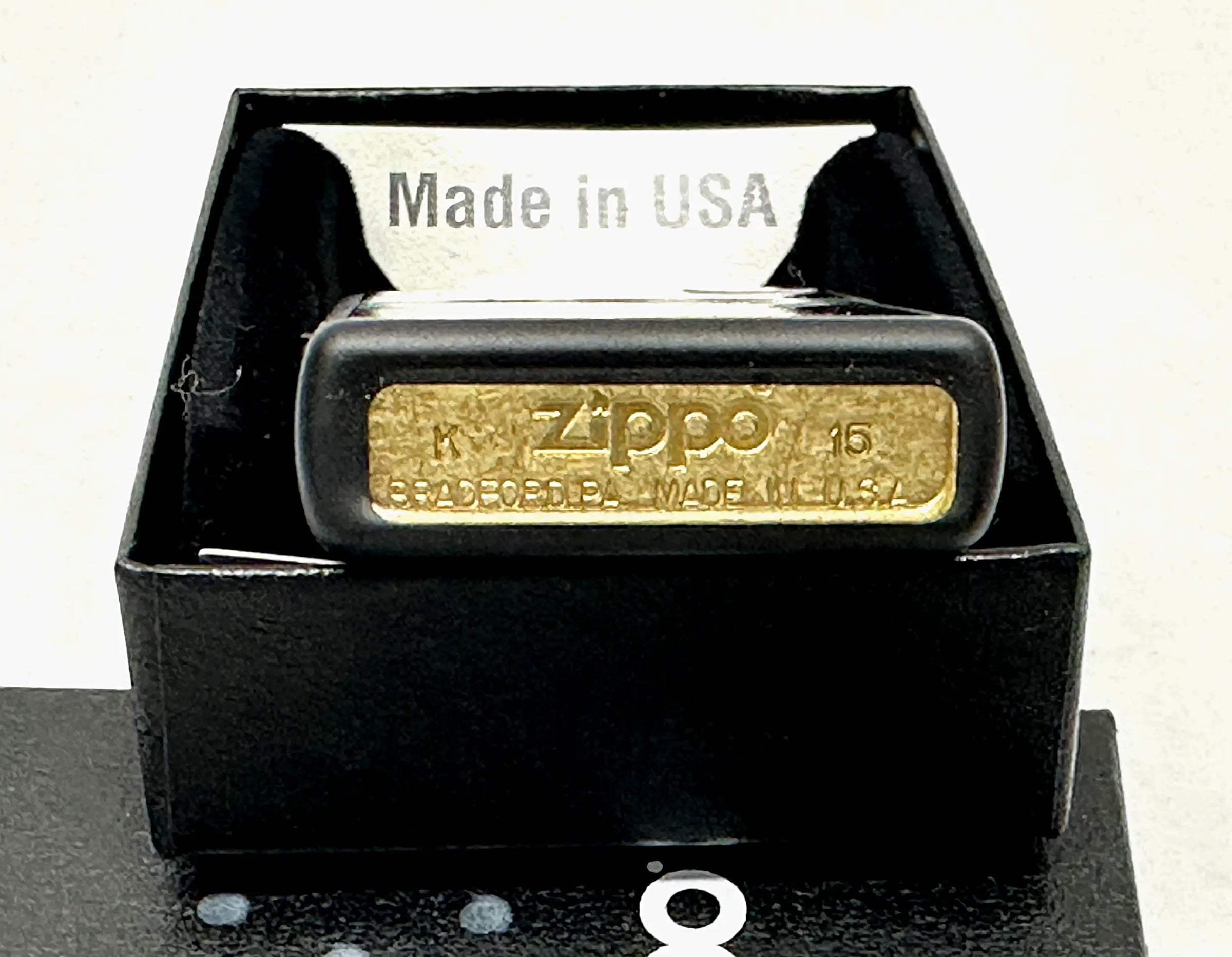 2015 White Wolf 28303 Black Matte Zippo Lighter - Hers and His Treasures