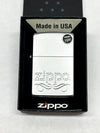 2015 Zippo Scroll 24335 Zippo Satin Chrome Lighter - Hers and His Treasures