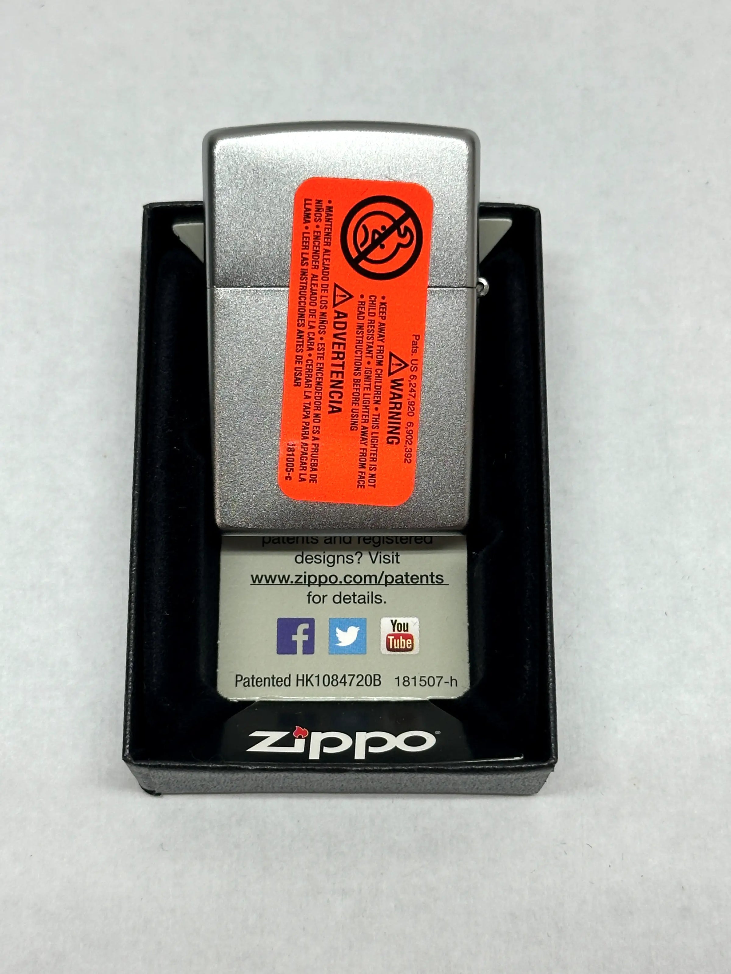 2015 Zippo Scroll 24335 Zippo Satin Chrome Lighter - Hers and His Treasures