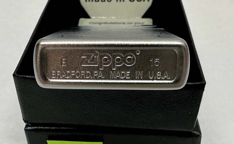 2015 Zippo Scroll 24335 Zippo Satin Chrome Lighter - Hers and His Treasures