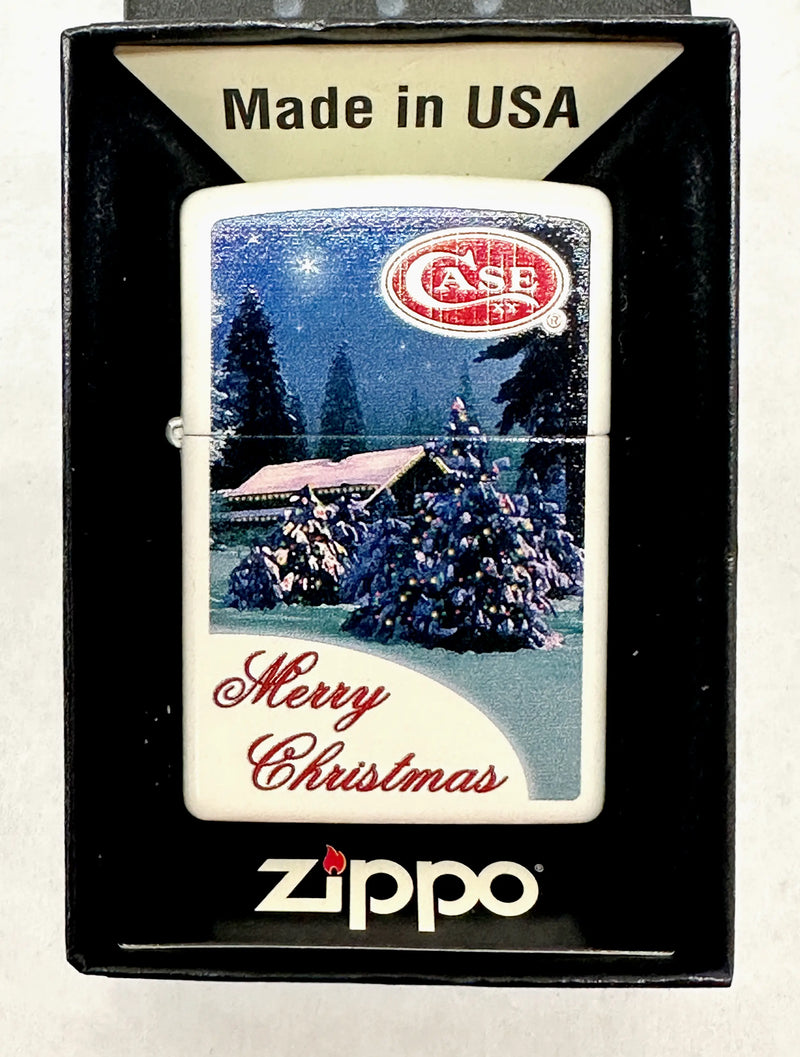 2015 Case XX Merry Christmas White 214 FH Zippo Lighter - Hers and His Treasures