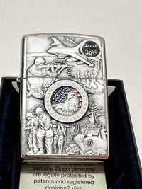 2015 Joined Forces Defenders of Freedom Navy Zippo Lighter - Hers and His Treasures