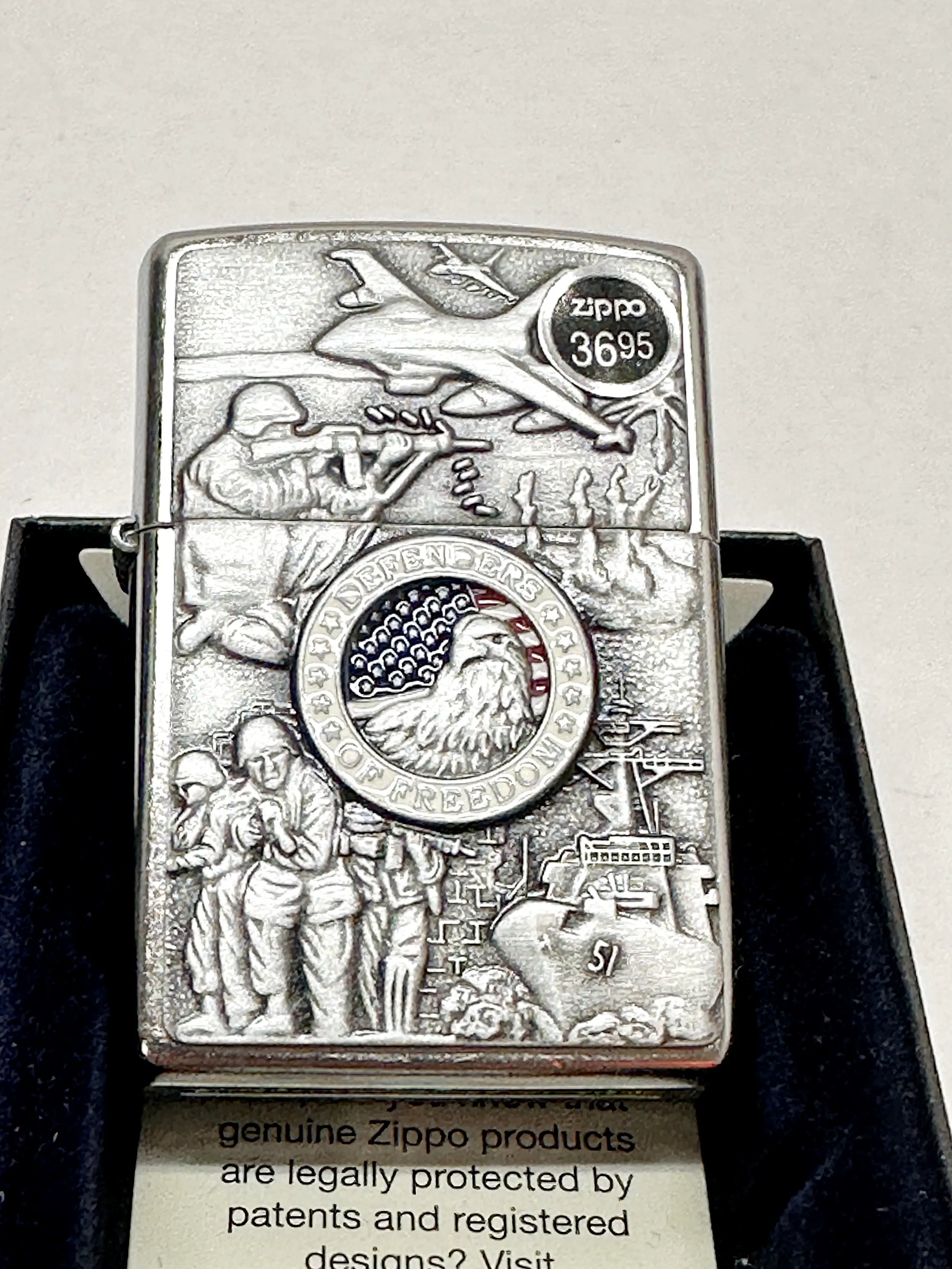2015 Joined Forces Defenders of Freedom Navy Zippo Lighter - Hers and His Treasures