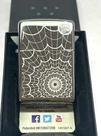 2015 Web All Over Black Ice Zippo Lighter - Hers and His Treasures