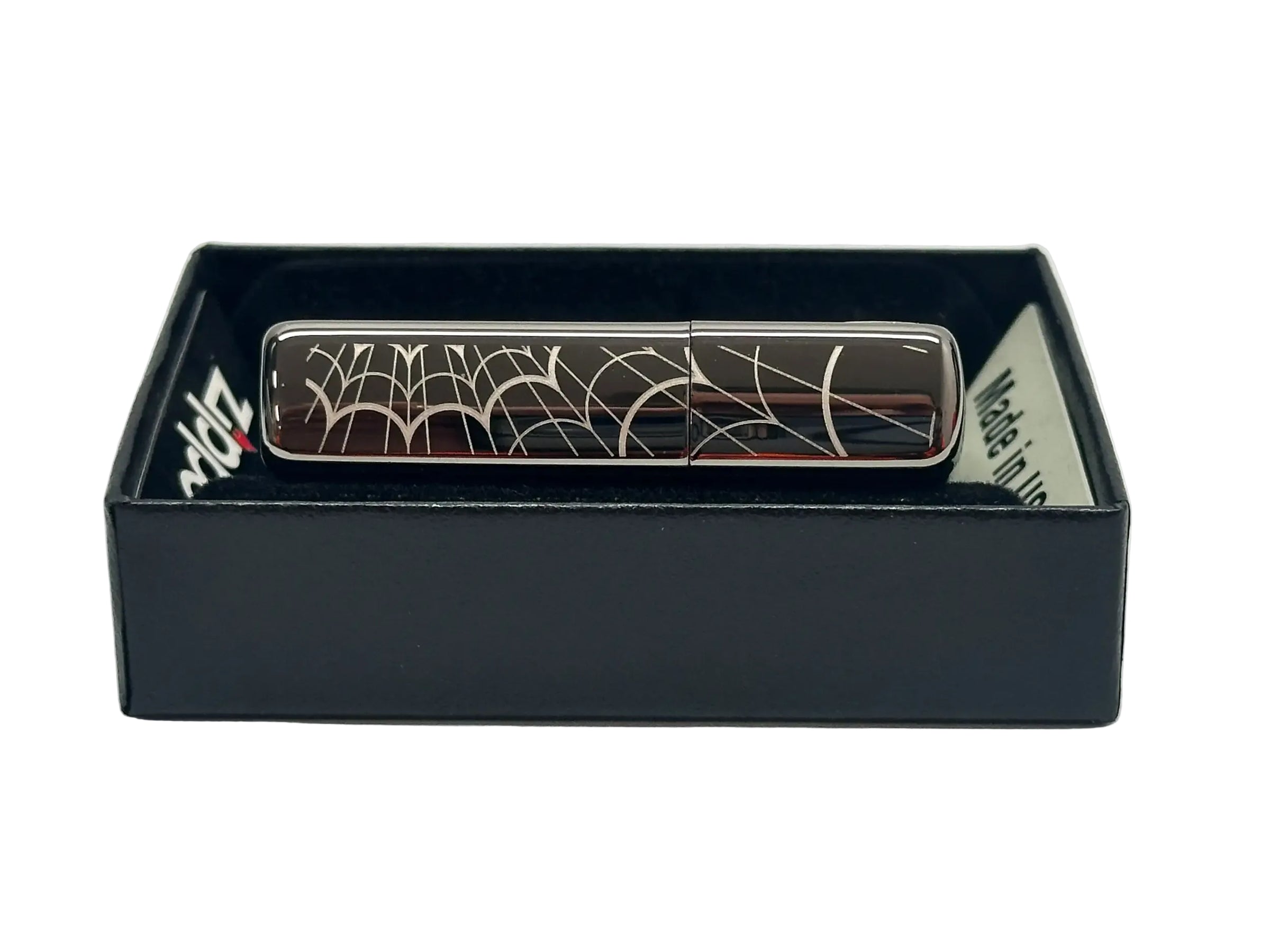 2015 Web All Over Black Ice Zippo Lighter - Hers and His Treasures