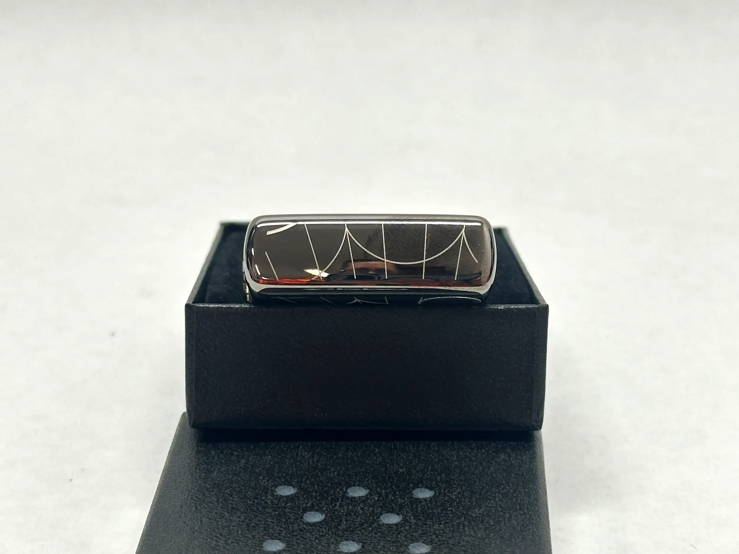 2015 Web All Over Black Ice Zippo Lighter - Hers and His Treasures
