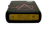 2016 20842 Anarchy Symbol Black Matte Zippo Lighter - Hers and His Treasures