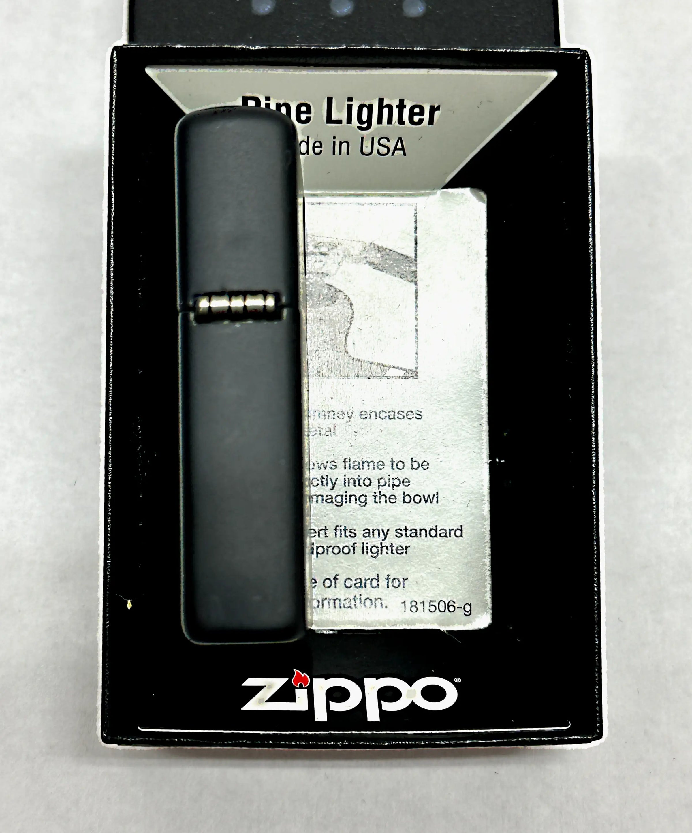 2016 Black Matte Pipe Lighter 218PL - Hers and His Treasures