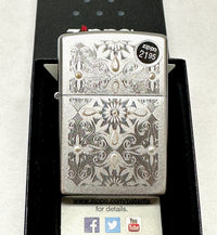 2016 Classical Curve 28457 Auto Two Tone Zippo Lighter - Hers and His Treasures