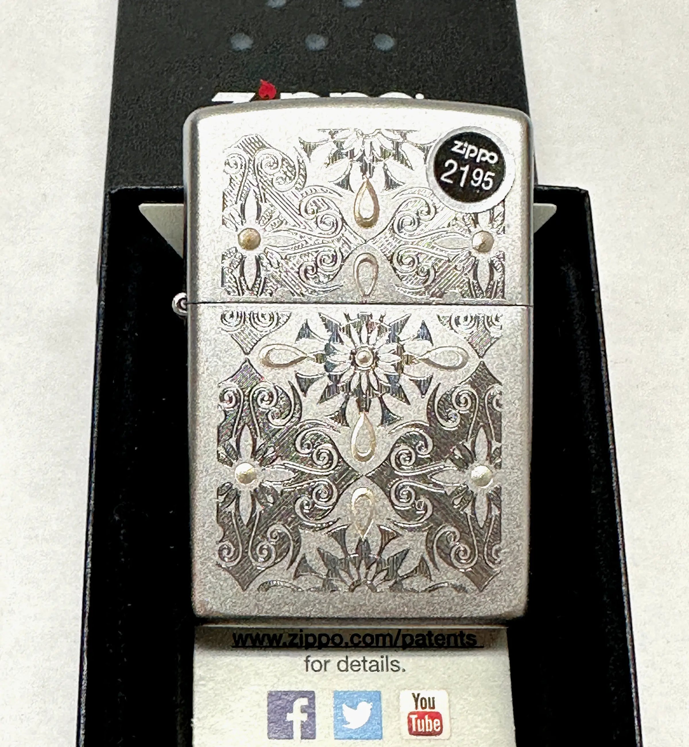 2016 Classical Curve 28457 Auto Two Tone Zippo Lighter - Hers and His Treasures