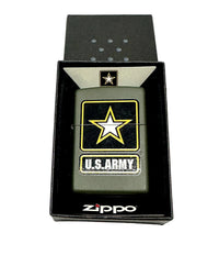 2016 U.S. Army Matte Green 280ARM REG EMB Zippo Lighter - Hers and His Treasures