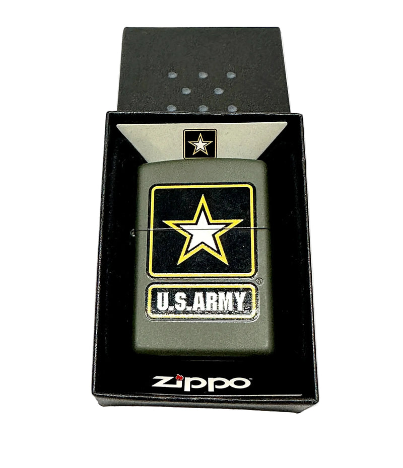 2016 U.S. Army Matte Green 280ARM REG EMB Zippo Lighter - Hers and His Treasures