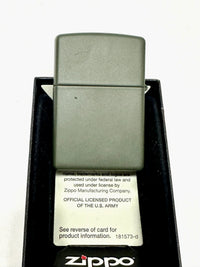 2016 U.S. Army Matte Green 280ARM REG EMB Zippo Lighter - Hers and His Treasures