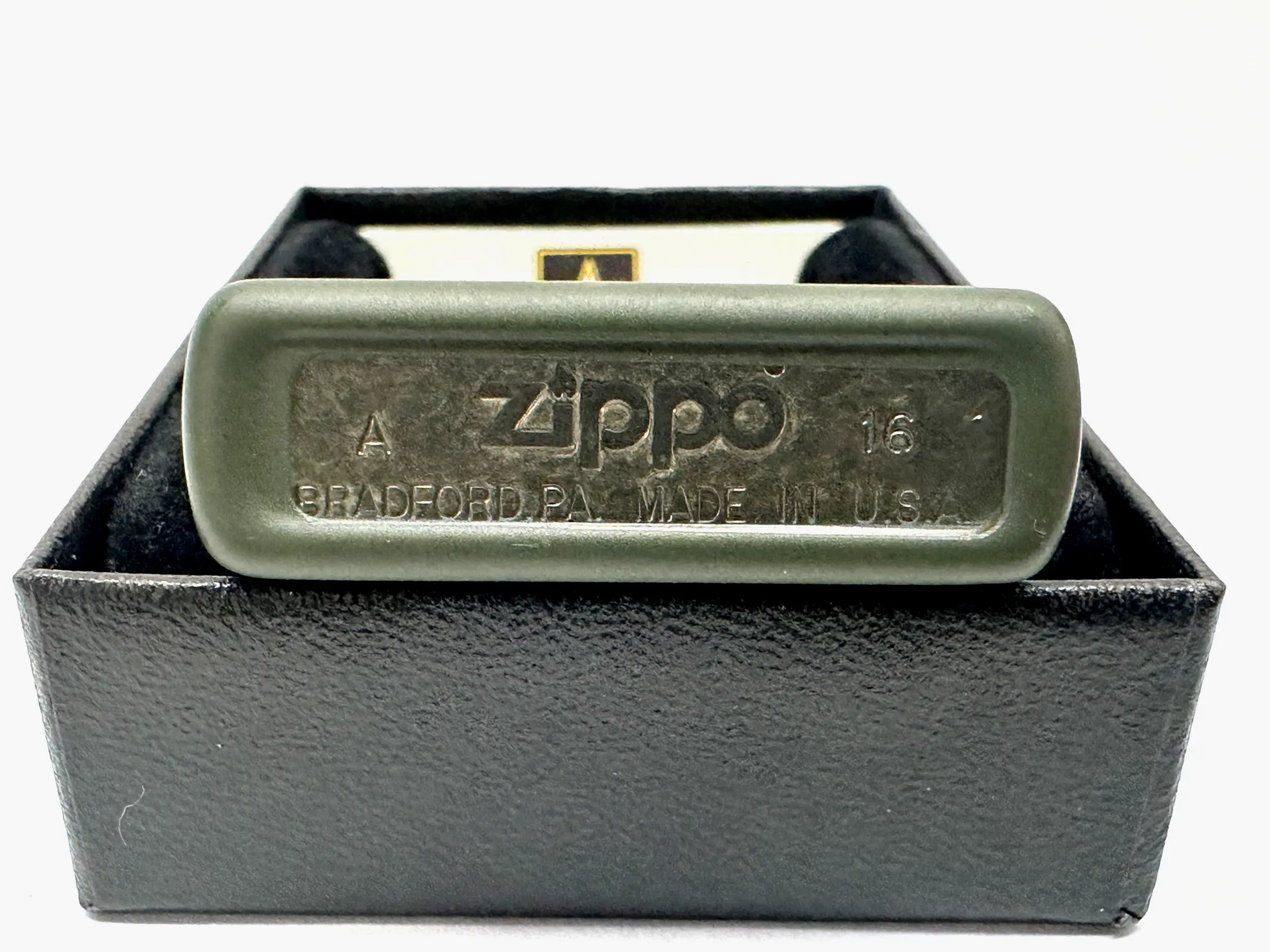 2016 U.S. Army Matte Green 280ARM REG EMB Zippo Lighter - Hers and His Treasures