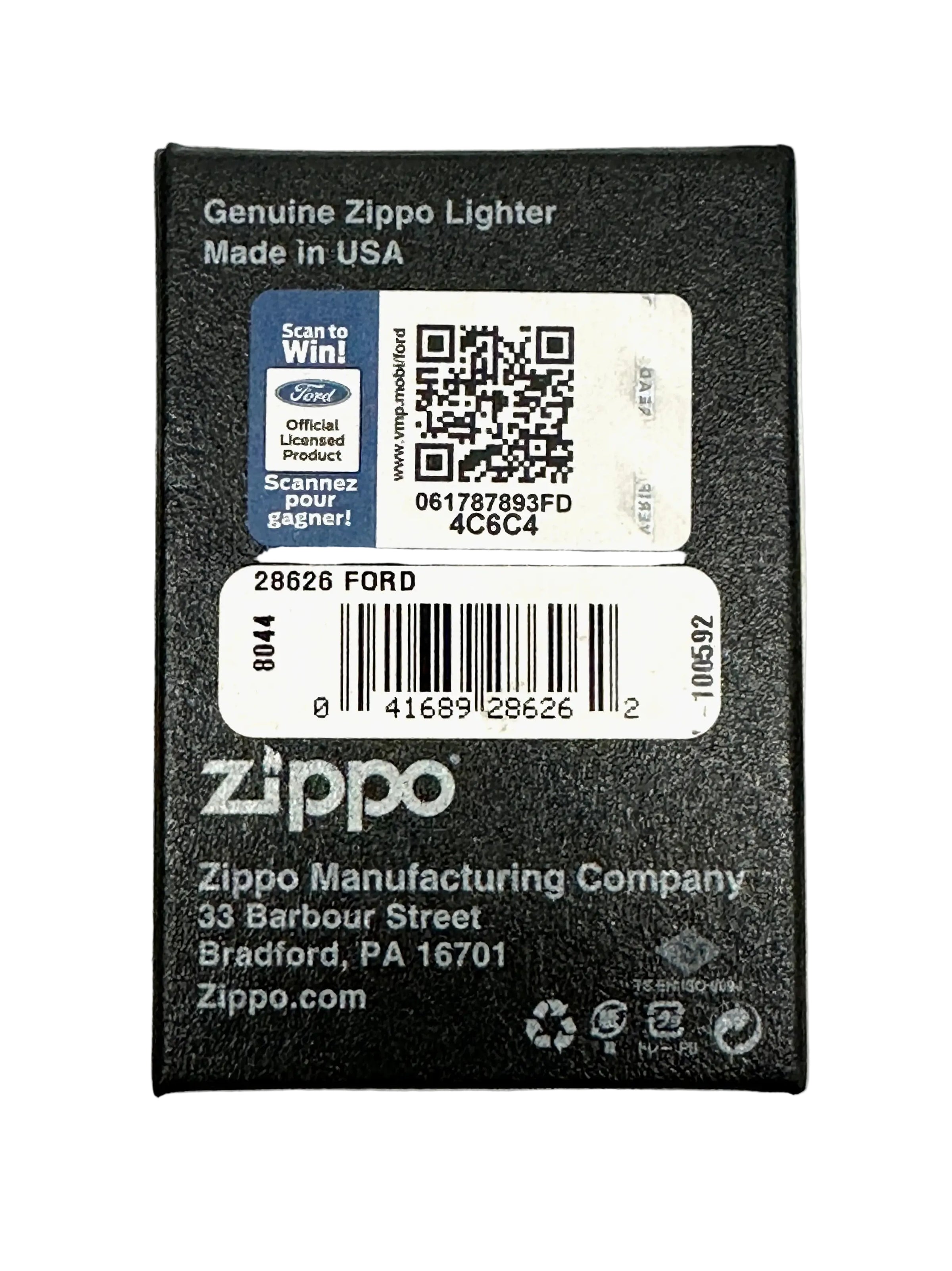 2016 Ford 28626 Ford Logo Diamond Plate Zippo Lighter - Hers and His Treasures