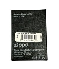 2016 Slim Satin Chrome 1605 Zippo Lighter - Hers and His Treasures