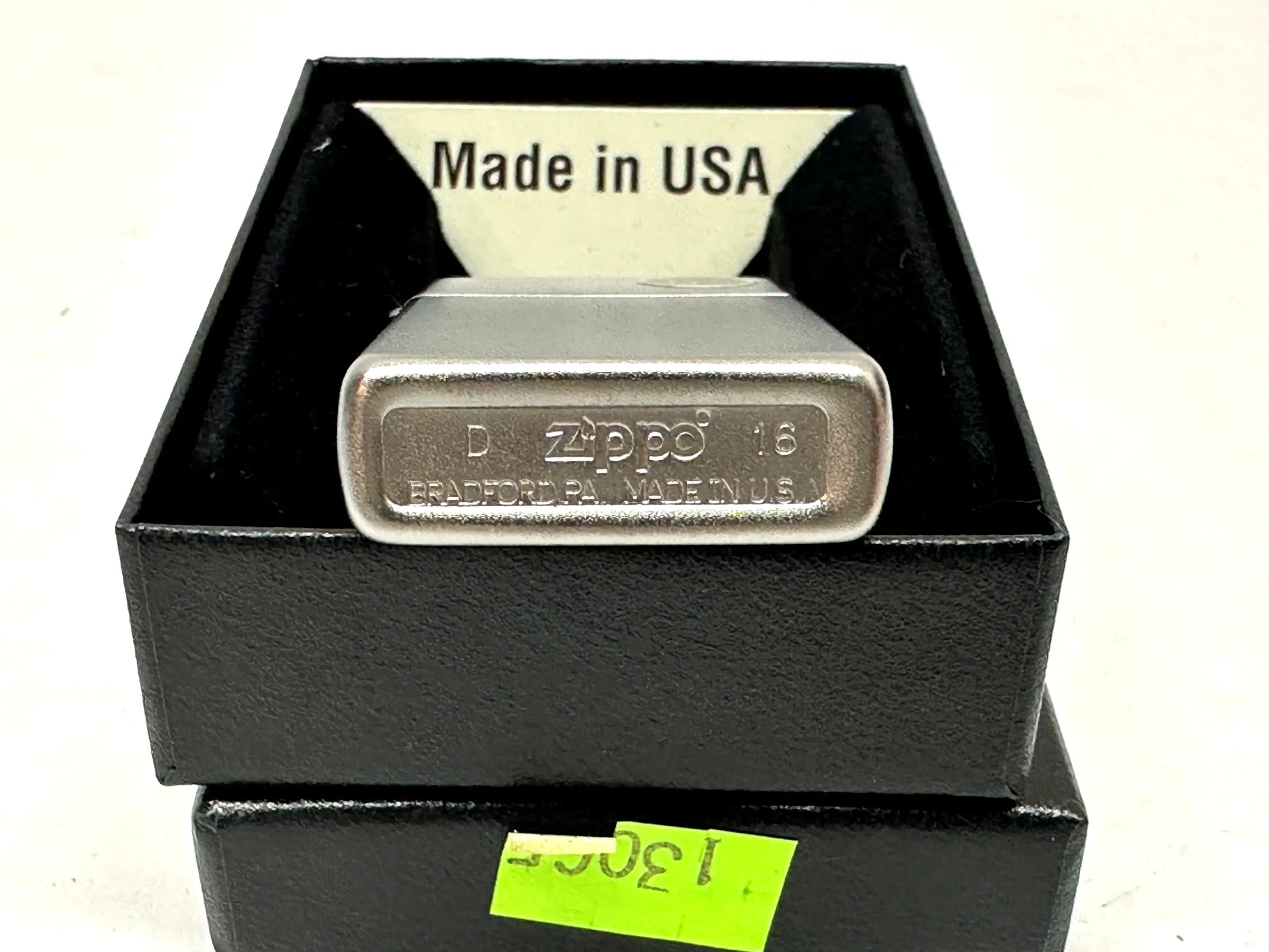 2016 Slim Satin Chrome 1605 Zippo Lighter - Hers and His Treasures