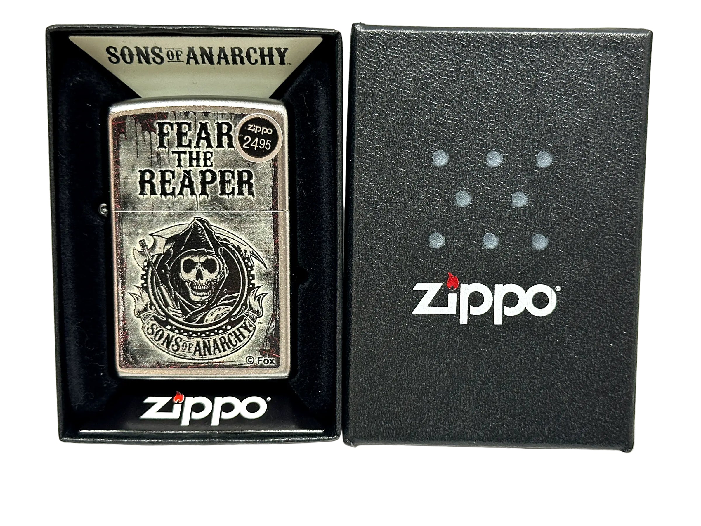 2015 28502 Sons of Anarchy Fear the Reaper Zippo Lighter - Hers and His Treasures