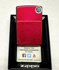 2016 Candy Apple Red MT 21063 Zippo Lighter - Hers and His Treasures