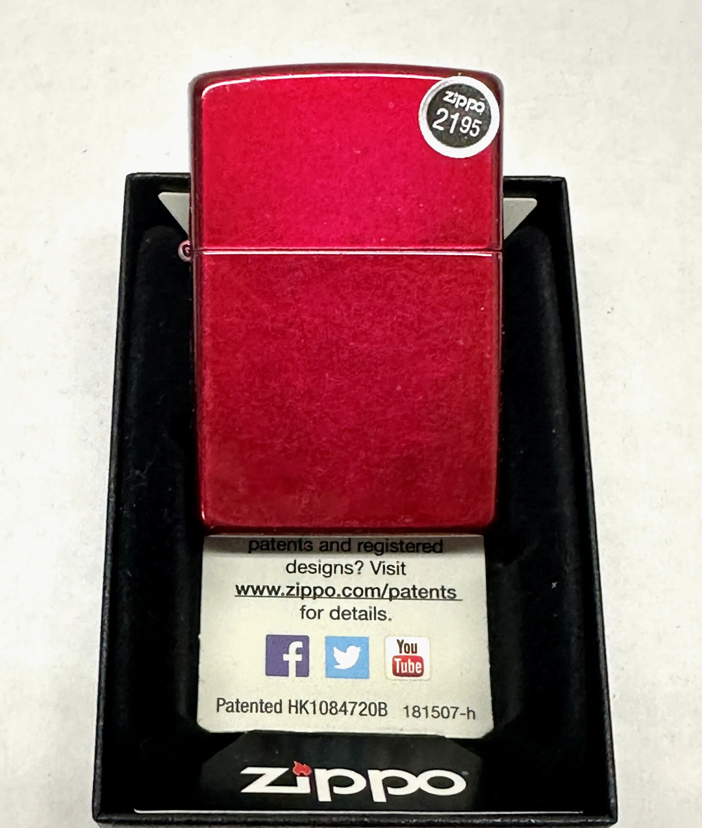 2016 Candy Apple Red MT 21063 Zippo Lighter - Hers and His Treasures
