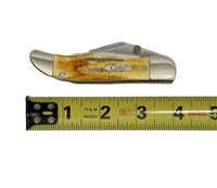 2018 Case XX 6.51265AC Bone Stat Kickstart Mid Folding Hunter Pocket Knife - Hers and His Treasures