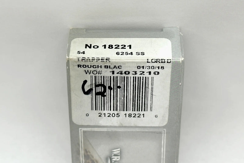 2018 Case XX 6254 Rough Black Trapper Pocket Knife - Hers and His Treasures