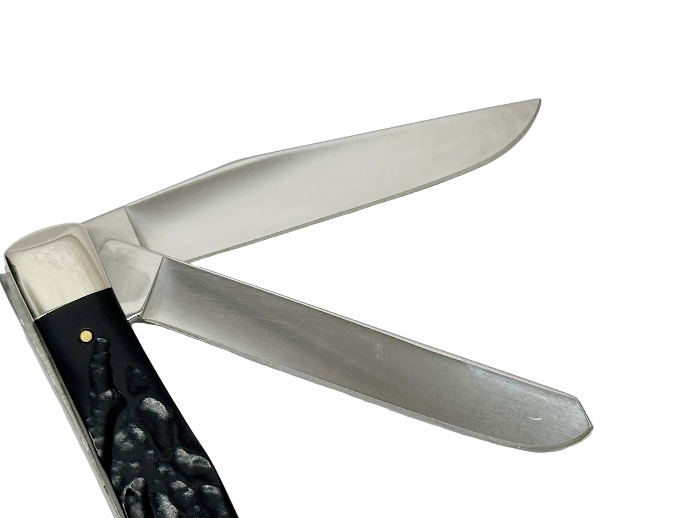 2018 Case XX 6254 Rough Black Trapper Pocket Knife - Hers and His Treasures