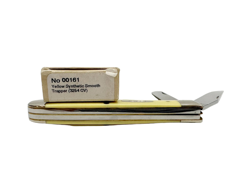 2020 Case XX Yellow Synthetic Smooth Trapper Pocket Knife - Hers and His Treasures
