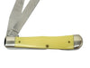 2020 Case XX Yellow Synthetic Smooth Trapper Pocket Knife - Hers and His Treasures