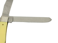 2020 Case XX Yellow Synthetic Smooth Trapper Pocket Knife - Hers and His Treasures