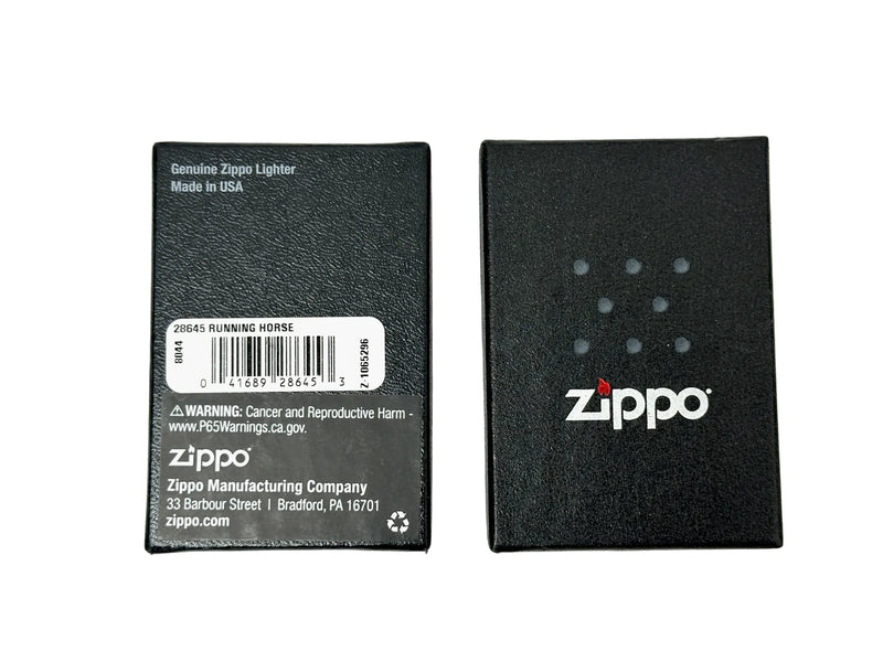 2020 Running Horse 28645 Black Ice Zippo Lighter - Hers and His Treasures
