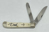 2022 Case XX 6254 DAD Natural Bone Trapper Pocket Knife - Hers and His Treasures