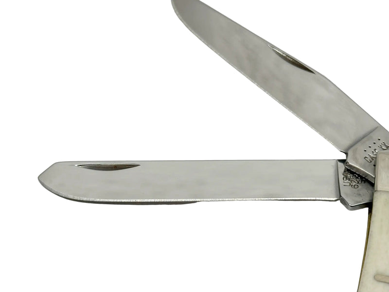 2022 Case XX 6254 DAD Natural Bone Trapper Pocket Knife - Hers and His Treasures