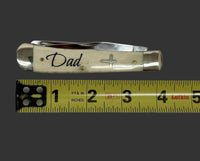 2022 Case XX 6254 DAD Natural Bone Trapper Pocket Knife - Hers and His Treasures